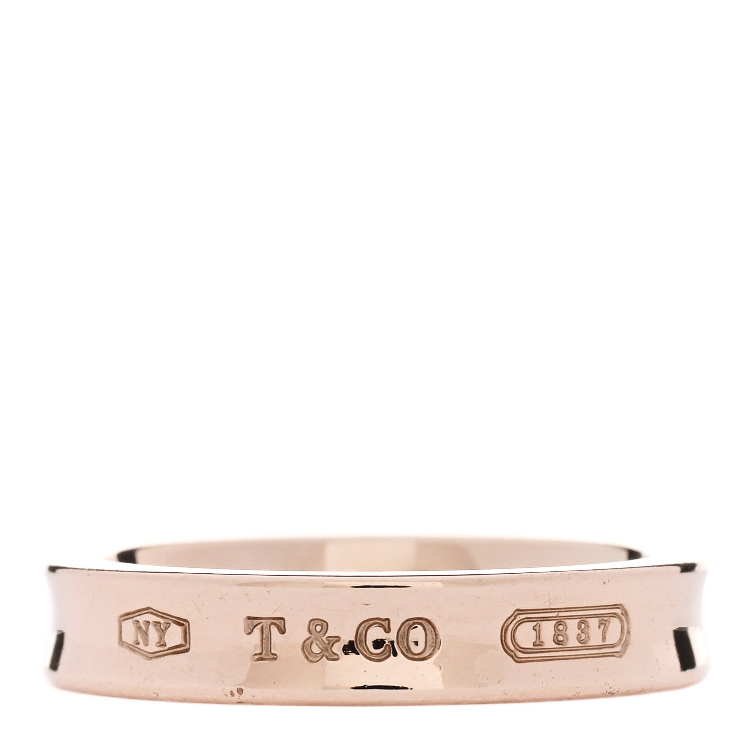 Tiffany Rubedo Narrow 1837 Band Ring 52 6 1 of 4