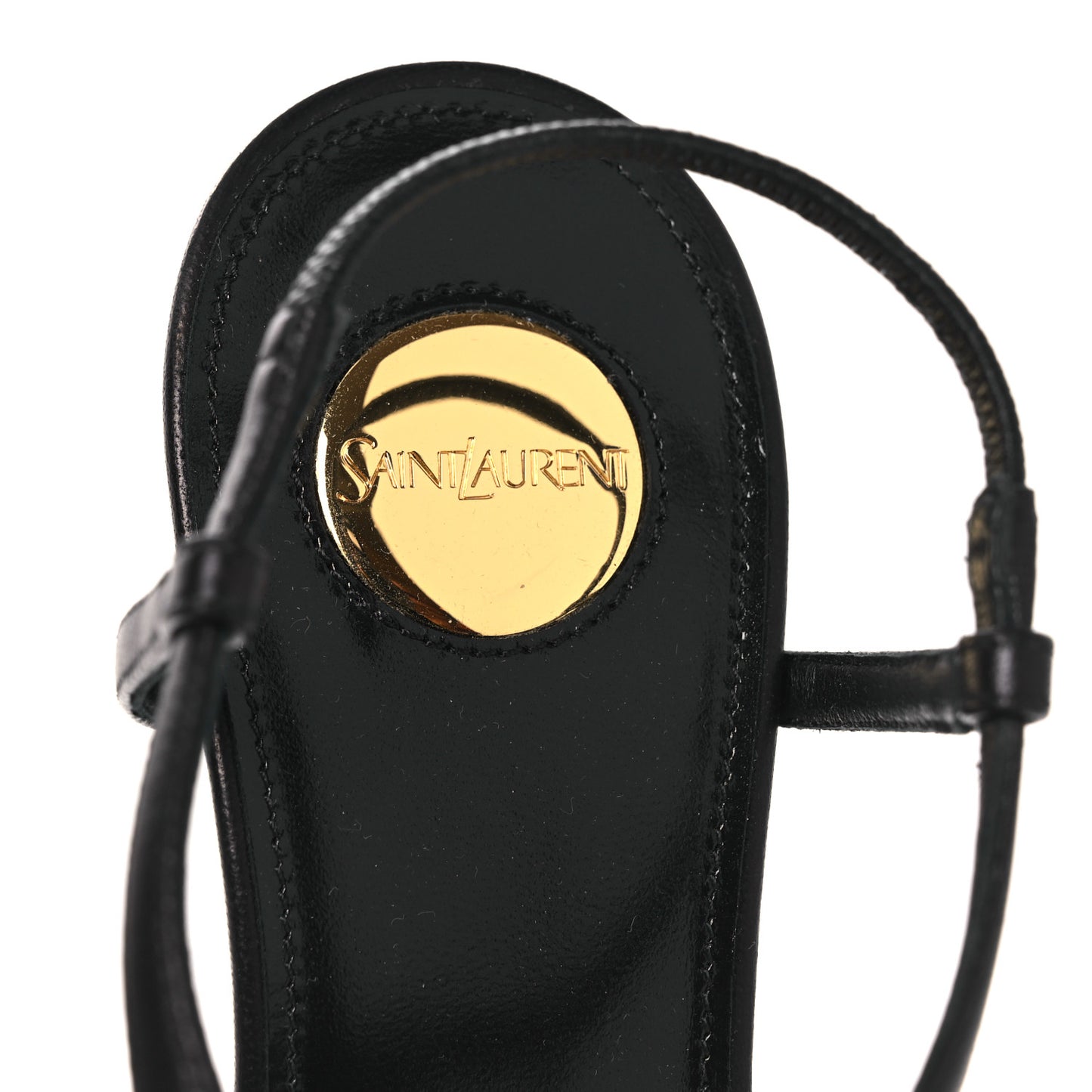 Nappa Cassandra Monogram Bridget 40 Wedge Sandals 36 Black