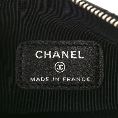 Chanel Lambskin Quilted Cosmetic Case Black 6 of 9