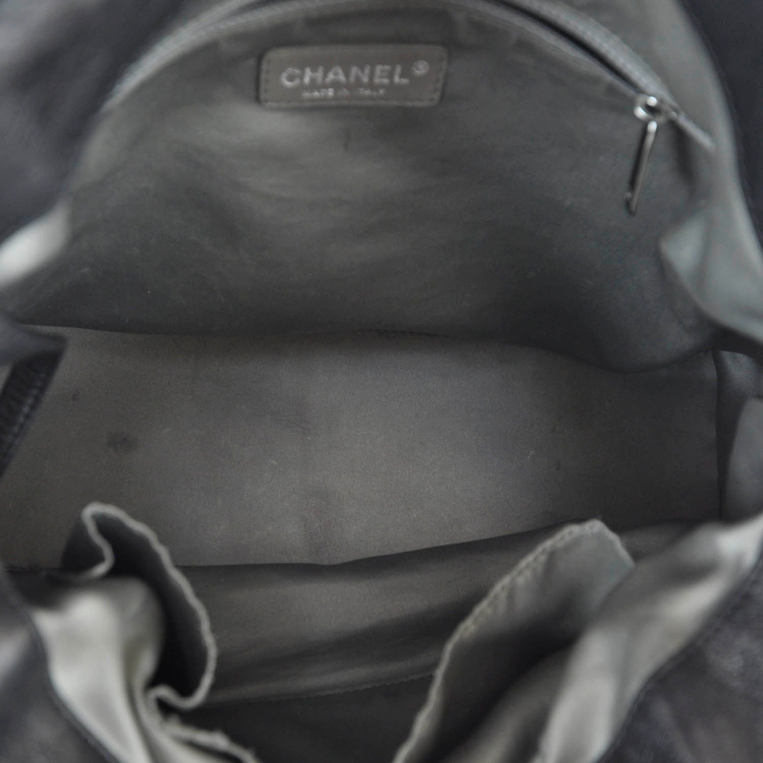Chanel Leather Soho CC Shopper Tote Black 7 of 10