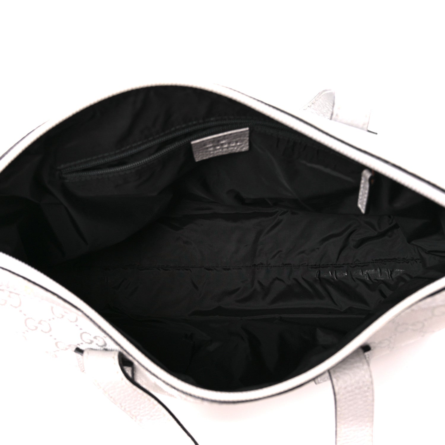 Gucci Monogram Small Boston Silver 5 of 10