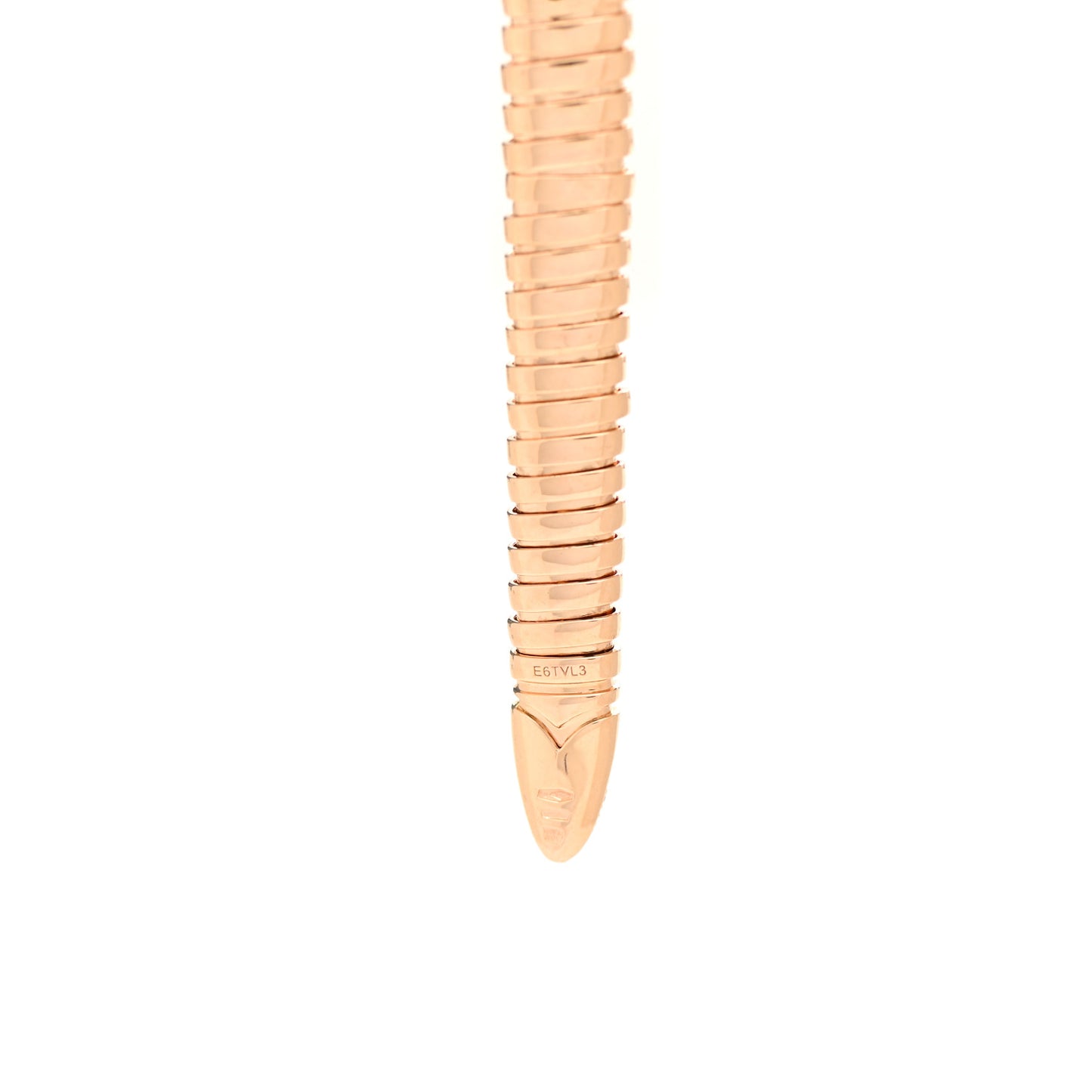18K Rose Gold Diamond Serpenti Tubogas Necklace