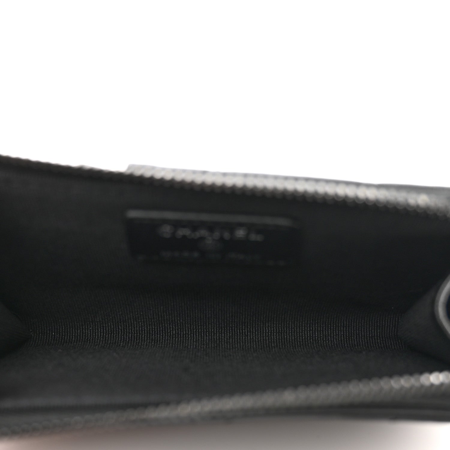 Chanel Lambskin Quilted Zip Card Holder So Black 5 of 7