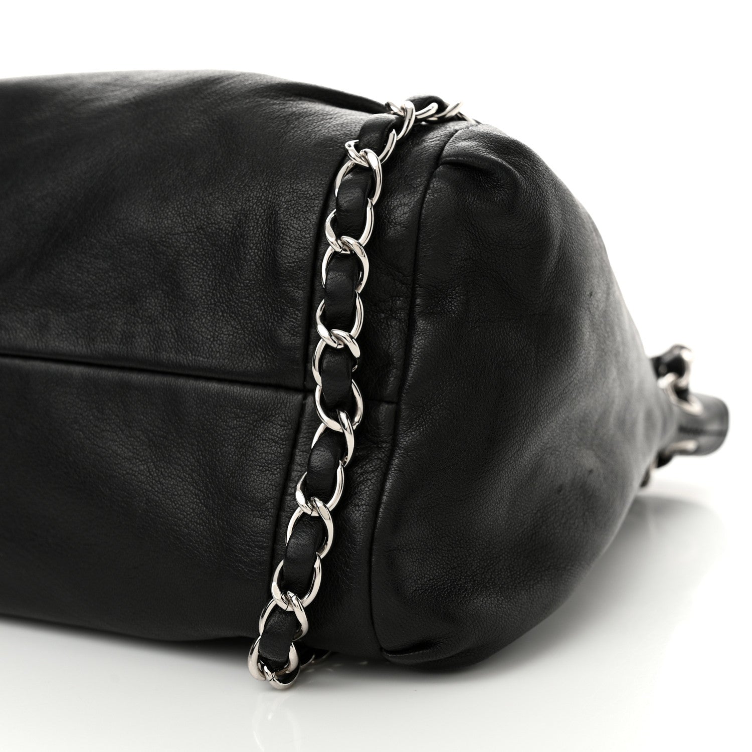 Chanel Lambskin Small Sharpei Shoulder Bag Black 10 of 10