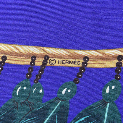 Hermes Silk Brazil Maxi Twilly Encre Turquoise Bronze 4 of 4