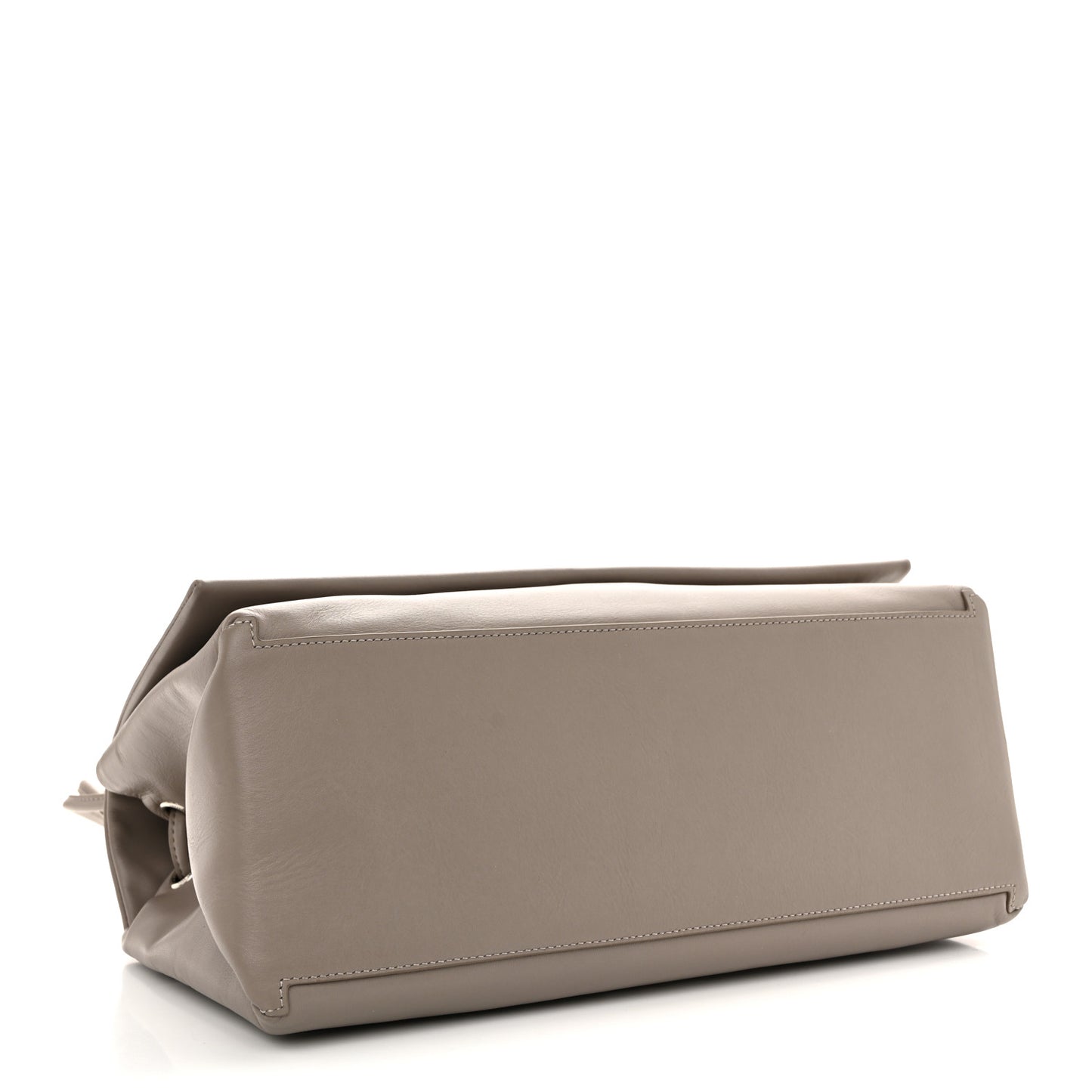 Calfskin Large Dual Shoulder Bag Cement