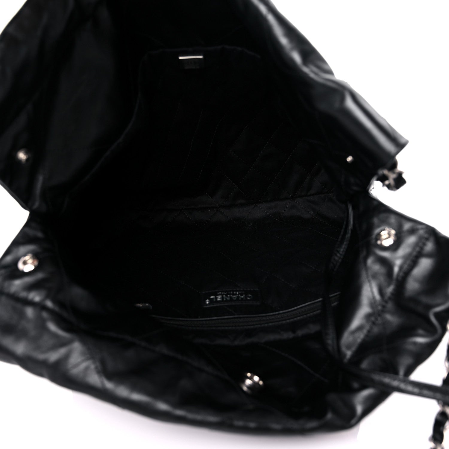 Chanel Shiny Calfskin Quilted Small Chanel 22 Black 6 of 11