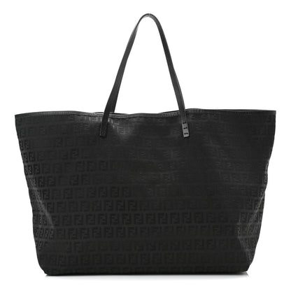 Fendi Zucchino Shopping Tote Black 5 of 16
