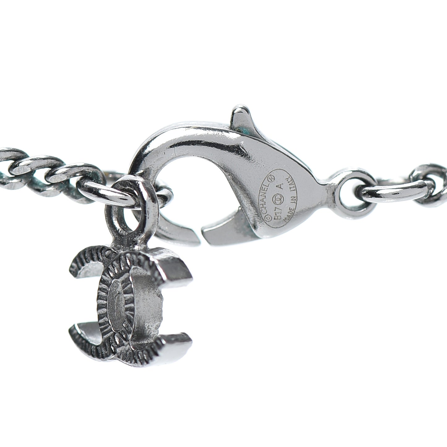 Mesh CC Necklace Silver