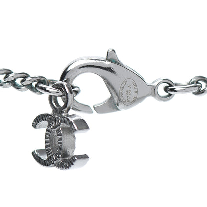 Chanel Mesh CC Necklace Silver 4 of 4