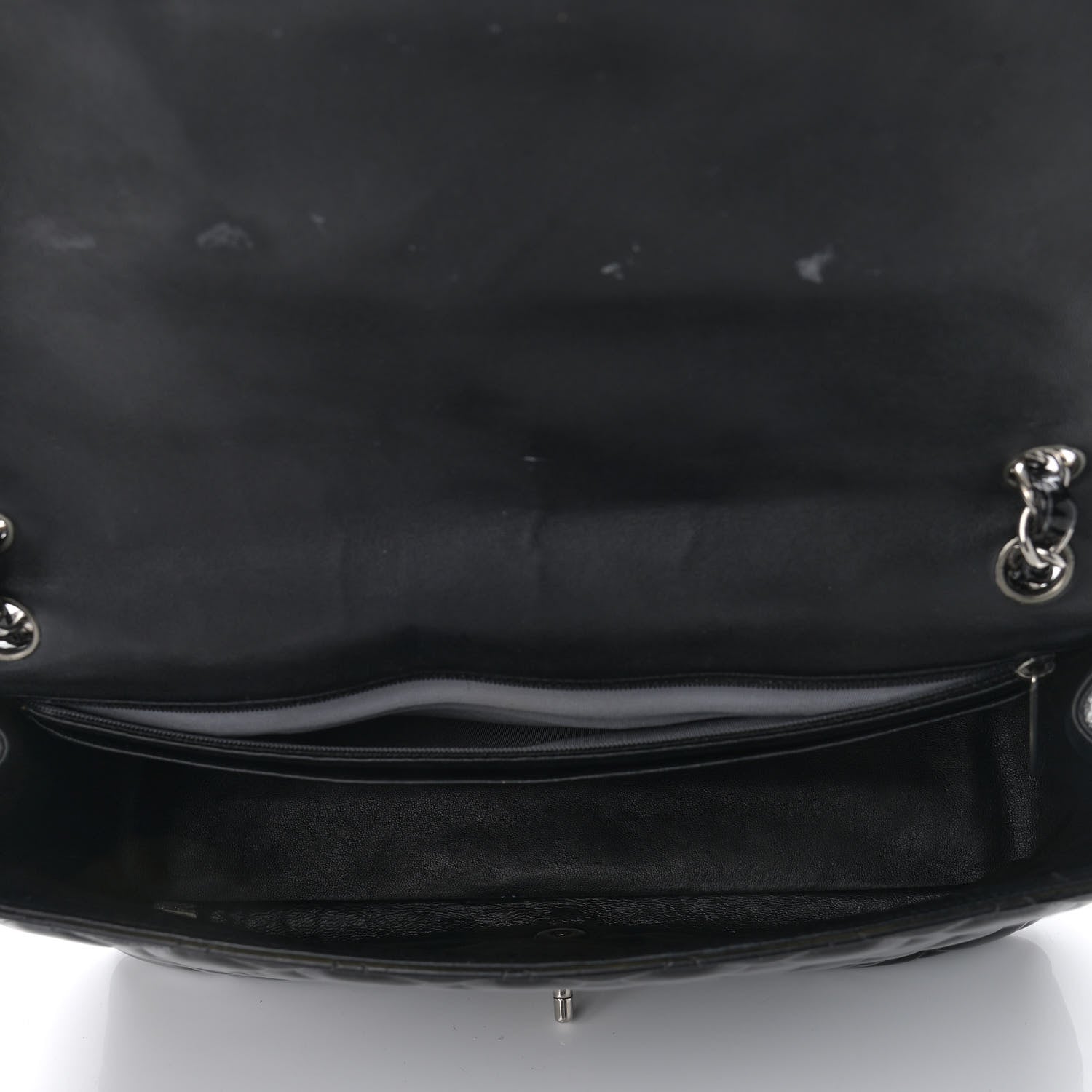 Chanel Patent Quilted Maxi Single Flap Black 5 of 11
