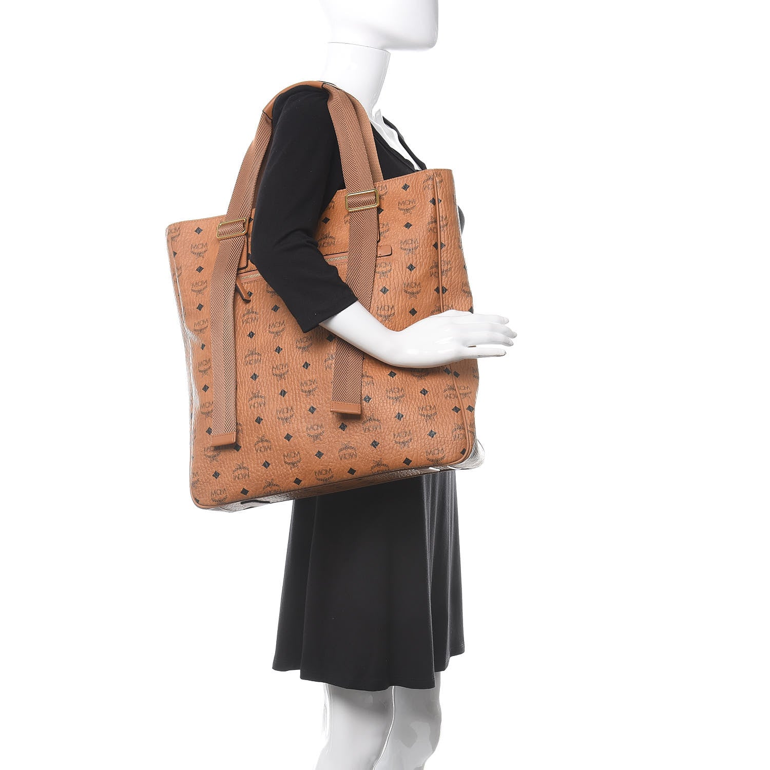 MCM Visetos Klassik Tote Cognac 2 of 13