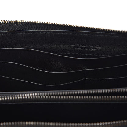 Bottega Veneta Nappa Intrecciato Zip Around Wallet Black 8 of 9