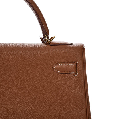 Hermes Togo Kelly Retourne 32 Gold 27 of 36