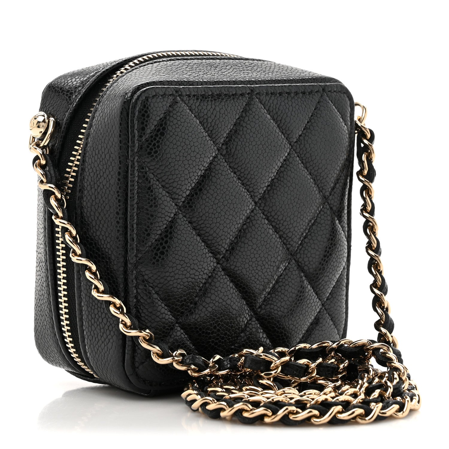 Chanel Caviar Quilted Clutch With Chain Black 3 of 10