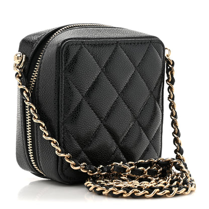 Chanel Caviar Quilted Clutch With Chain Black 3 of 10