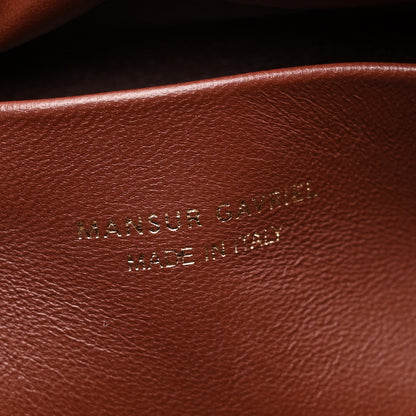 Mansur Gavriel Lambskin Oversized Cloud Clutch  Chocolate 6 of 9