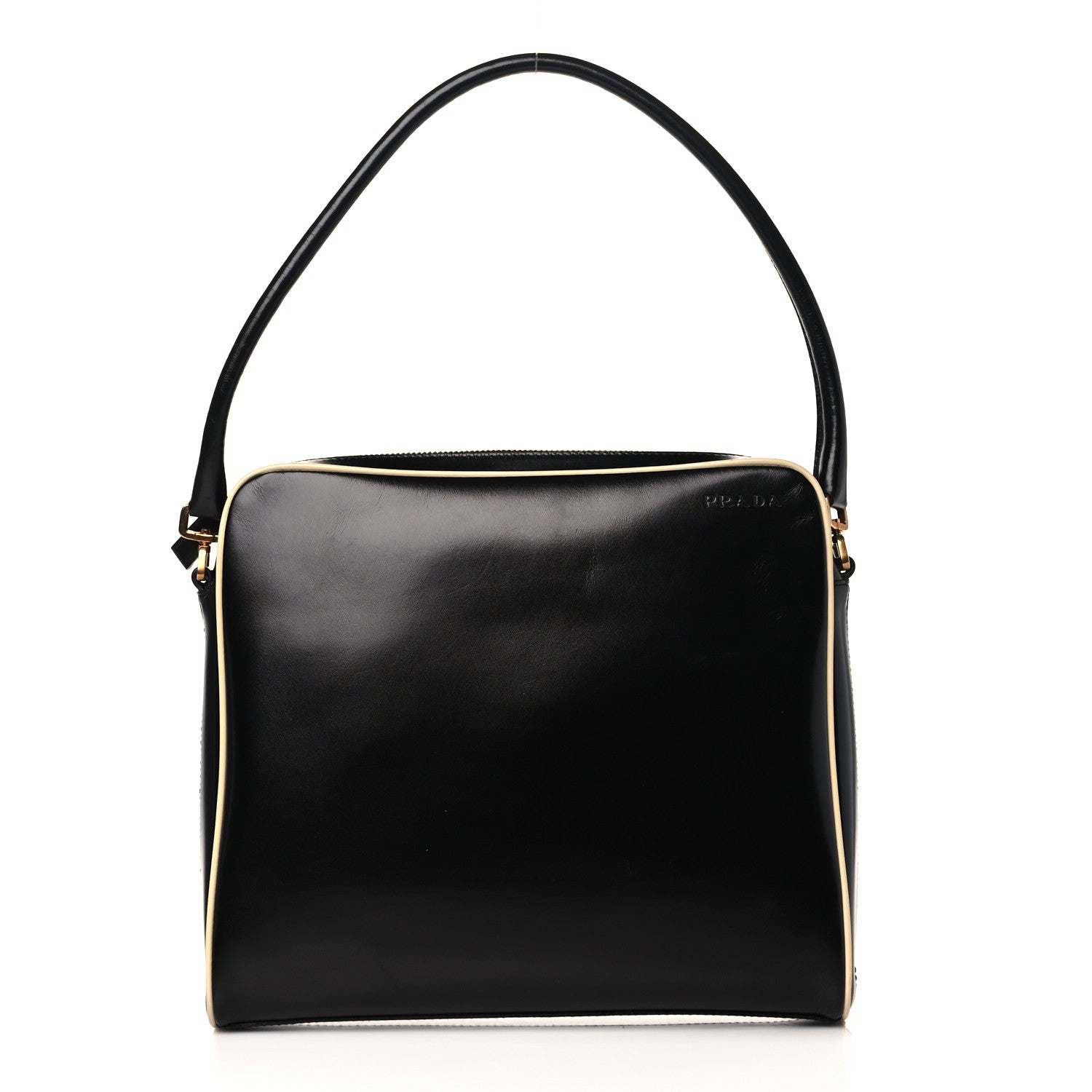 Prada Vitello Drive Shoulder Bag Black 1 of 9