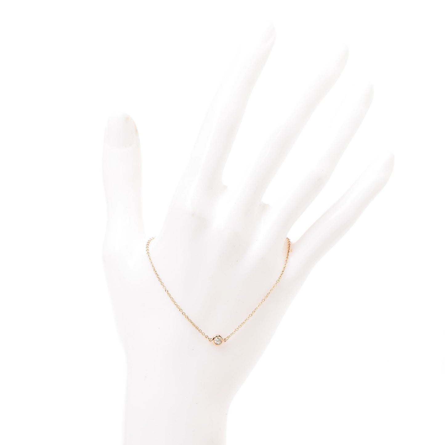 18K Rose Gold Diamond .07ct Elsa Peretti Diamonds by the Yard Bracelet