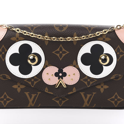 Louis Vuitton Monogram Valentine Dog Pochette Felicie Chain Wallet 9 of 11