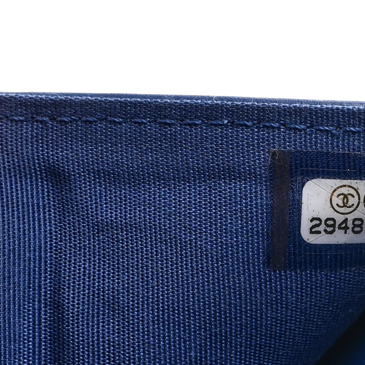 Chanel Goatskin Quilted Chanel 19 Small Flap Wallet  Blue 10 of 13