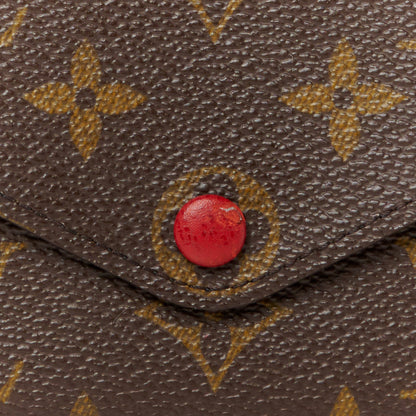 Louis Vuitton Monogram Josephine Wallet Red 10 of 10