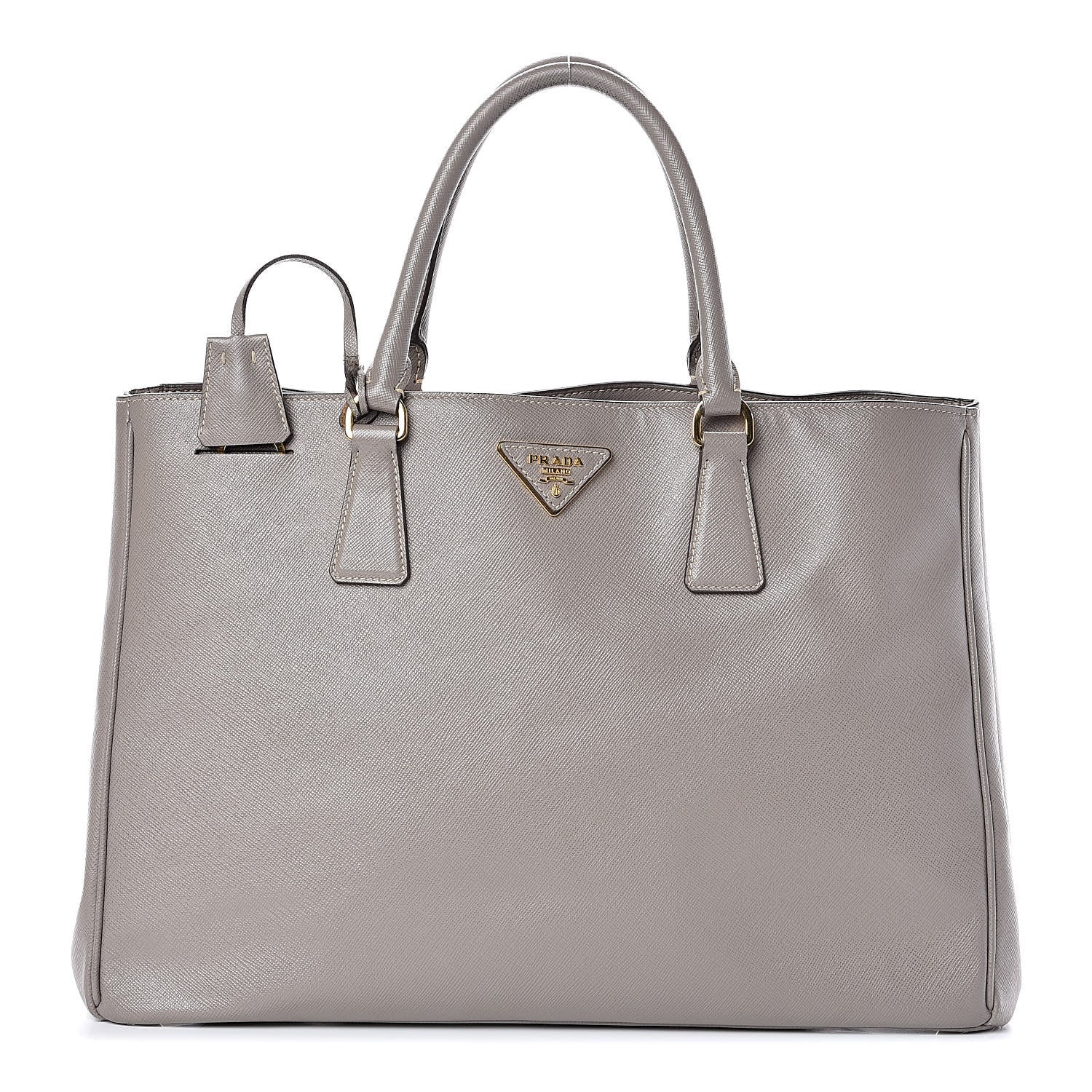 Prada Saffiano Lux Large Tote Argilla 2 of 16