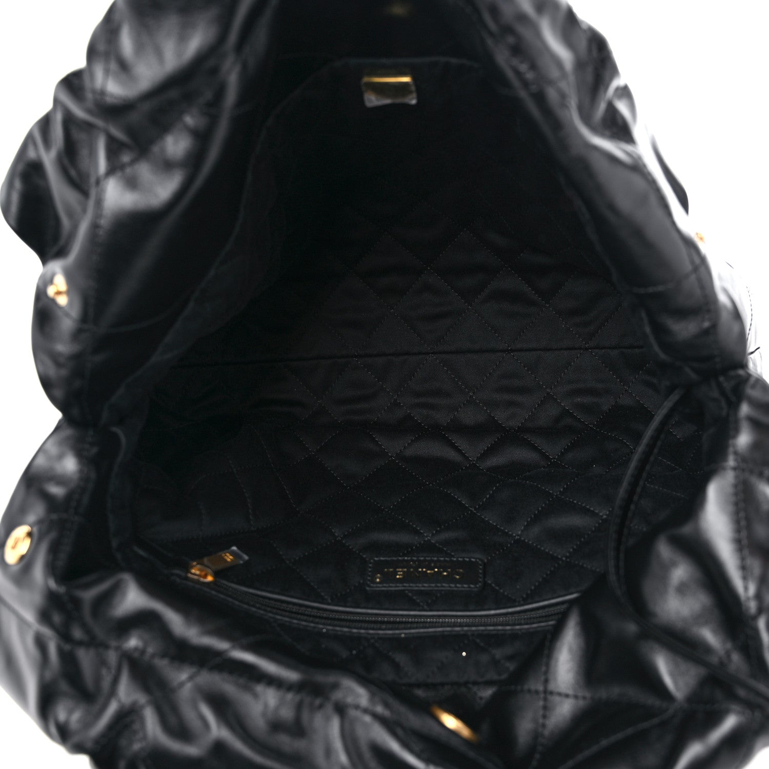 Chanel Shiny Calfskin Quilted Small Chanel 22 Black 6 of 11