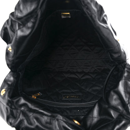 Chanel Shiny Calfskin Quilted Small Chanel 22 Black 6 of 11