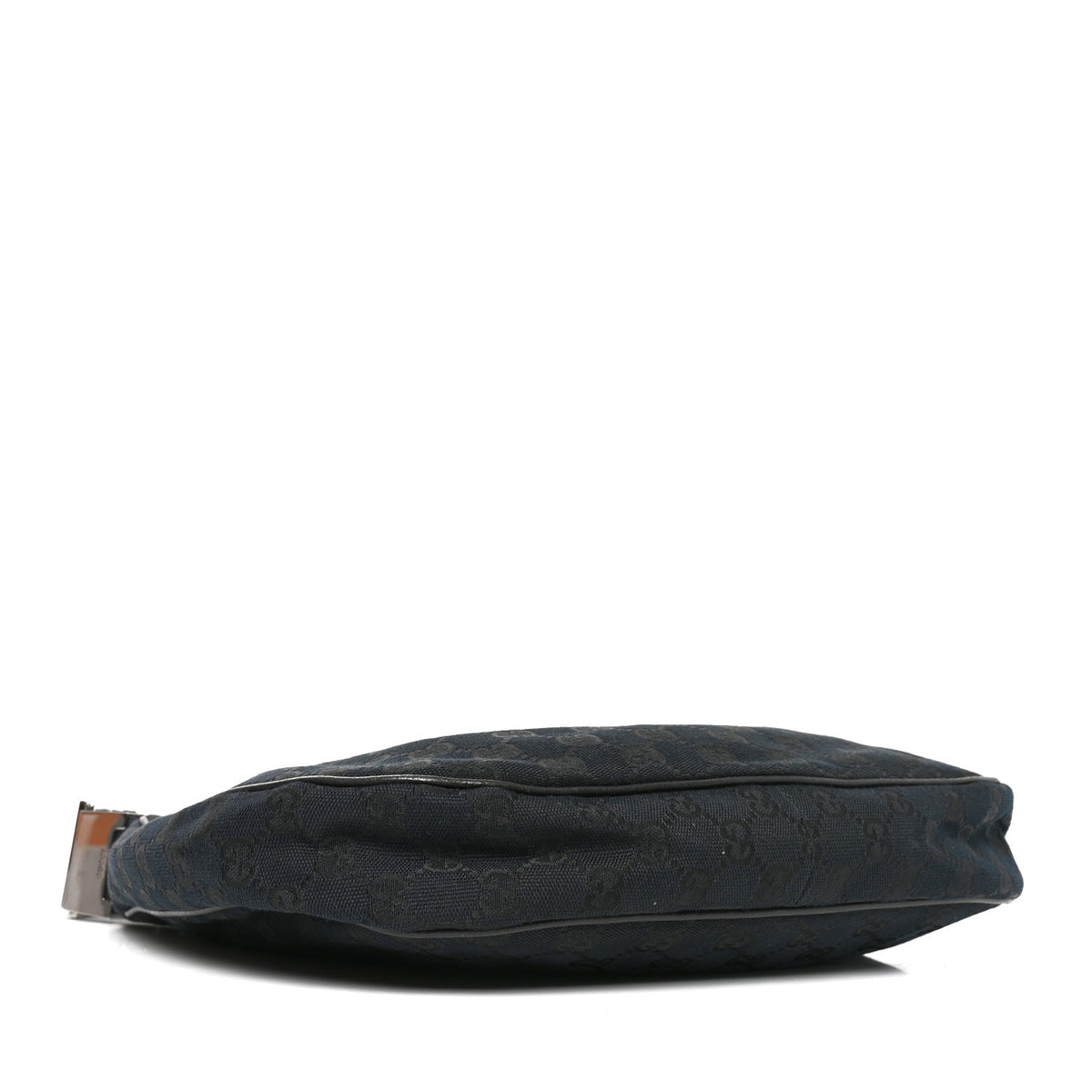 Gucci Monogram Medium Half Moon Hobo Black 4 of 10
