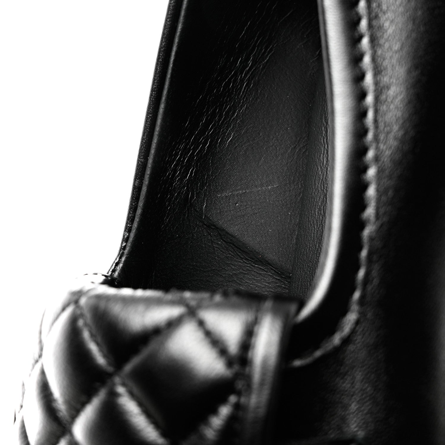 Chanel Lambskin Quilted CC Turnlock Loafers 37.5 Black 11 of 12