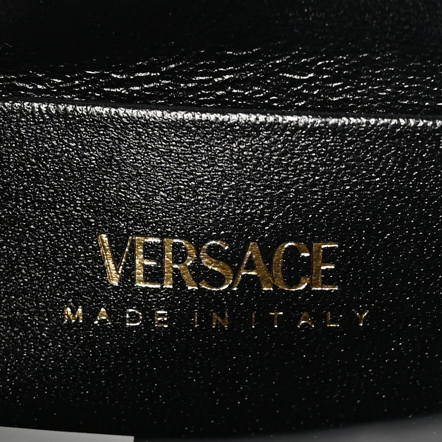 Versace Satin Crystal Studded Leopard Mini La Medusa Bag Black 5 of 9