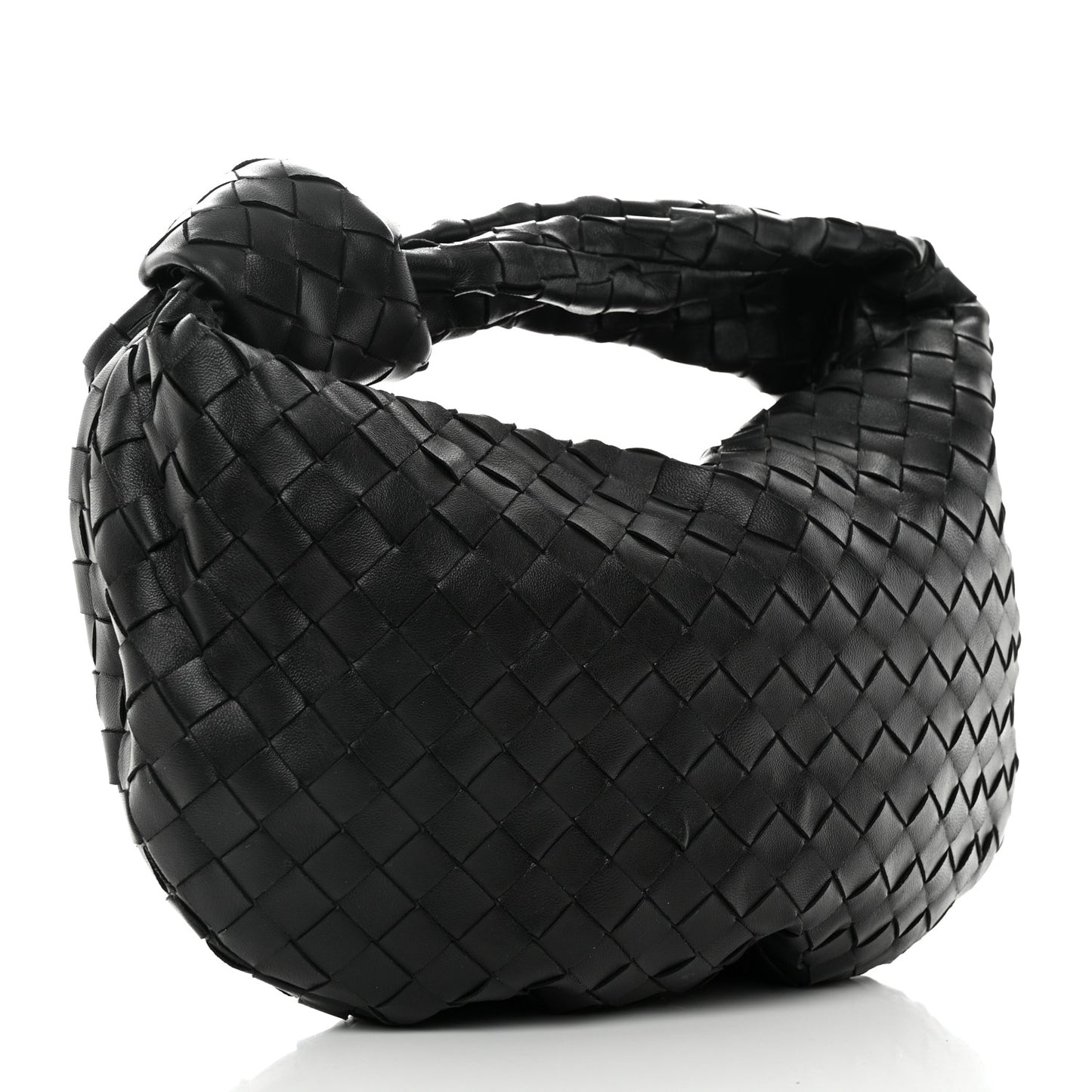Nappa Intrecciato Teen Jodie Hobo Black