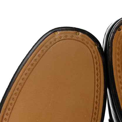 Gucci Calfskin Mens Bee Embroidered Roos Horsebit Loafers 7 Black 8 of 9