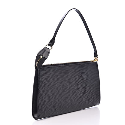 Louis Vuitton Epi Pochette Accessories 24 Black 3 of 7