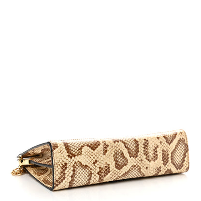 Gucci Raffia Elaphe GG Small Ophidia Chain Shoulder Bag Natural Cream Brown 4 of 11