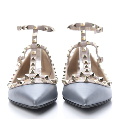 Valentino Garavani Nappa Rockstud Cage Ballerina Flats 41 Stone Poudre 2 of 13
