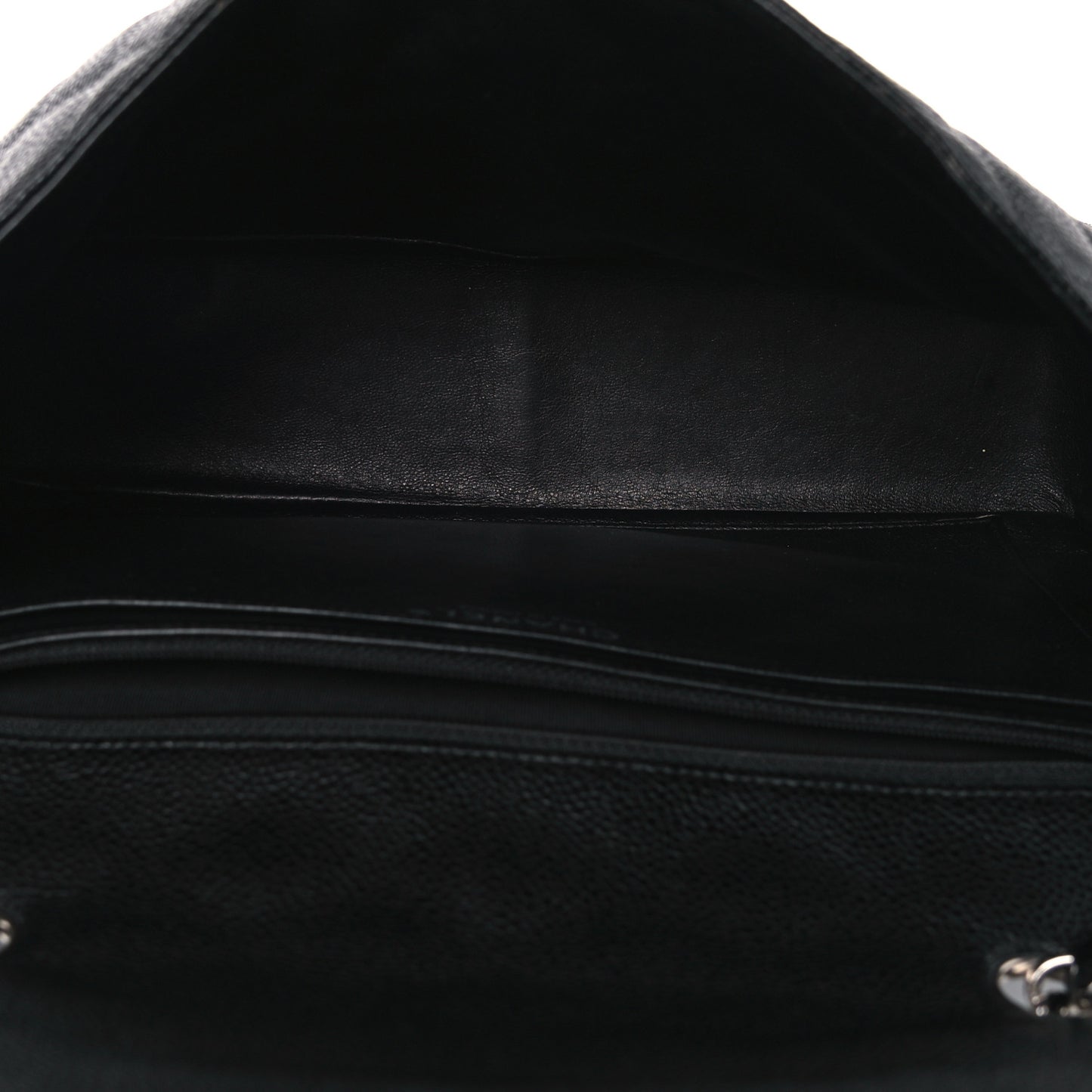 Caviar Quilted Jumbo Single Flap Black