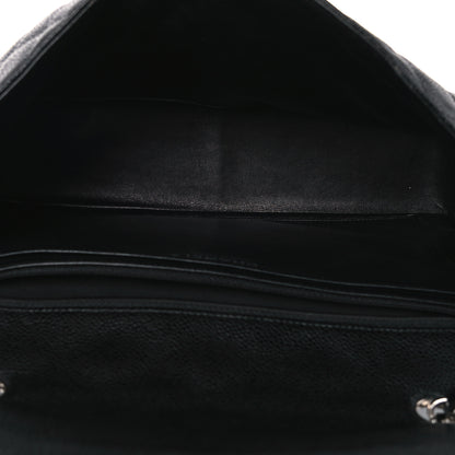 Chanel Caviar Quilted Jumbo Single Flap Black 5 of 13