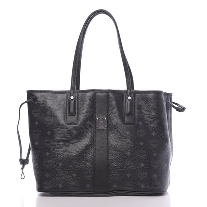 MCM Visetos Medium Liz Reversible Shopper Tote Black 3 of 17