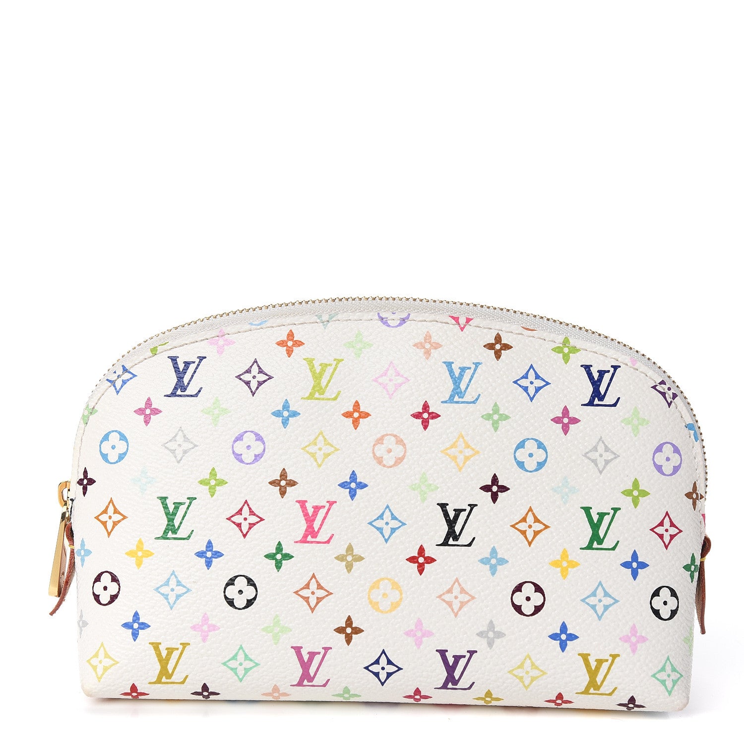 Louis Vuitton Monogram Multicolor Cosmetic Pouch White Litchi 1 of 9