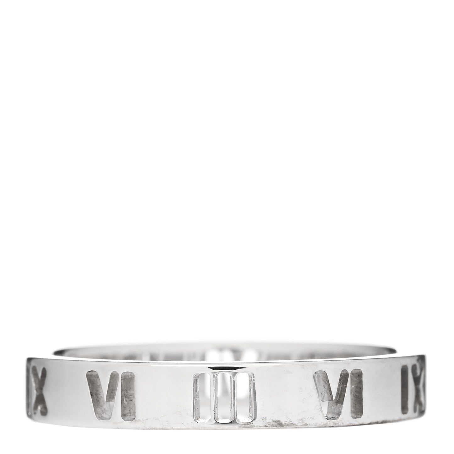 Sterling Silver Narrow Atlas Pierced Ring 58 8.25