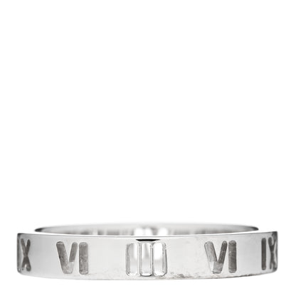 Tiffany Sterling Silver Narrow Atlas Pierced Ring 58 8.25 3 of 4