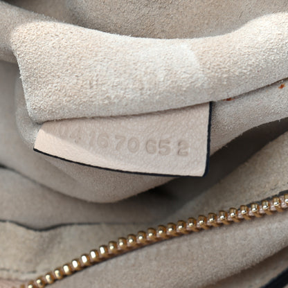 Chloe Calfskin Suede Medium Faye Shoulder Bag Motty Grey 9 of 11