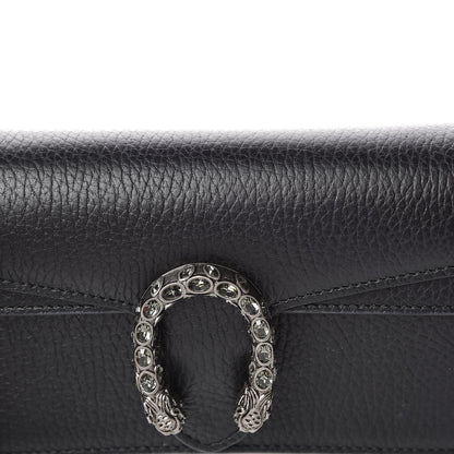 Gucci Calfskin Super Mini Dionysus Shoulder Bag Black 9 of 10