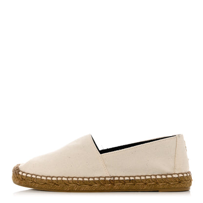 Saint Laurent Canvas Elba Espadrilles 39.5 Sweet Cream 1 of 12