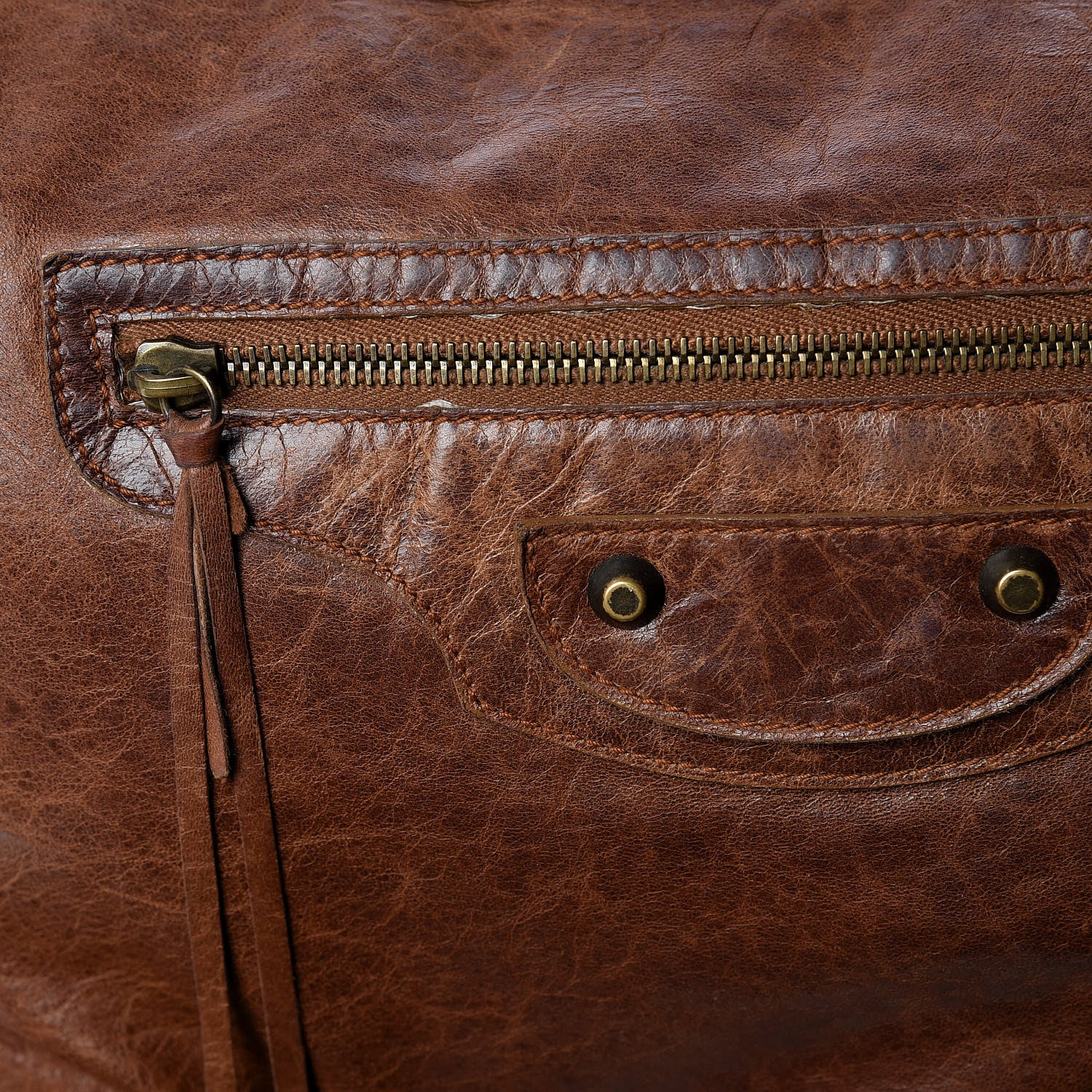 Balenciaga Agneau Classic Hardware Day Hobo Sienna 14 of 19