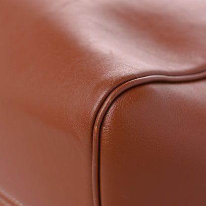 Celine Smooth Calfskin Cuir Triomphe Cabas Drawstring Tan 10 of 12