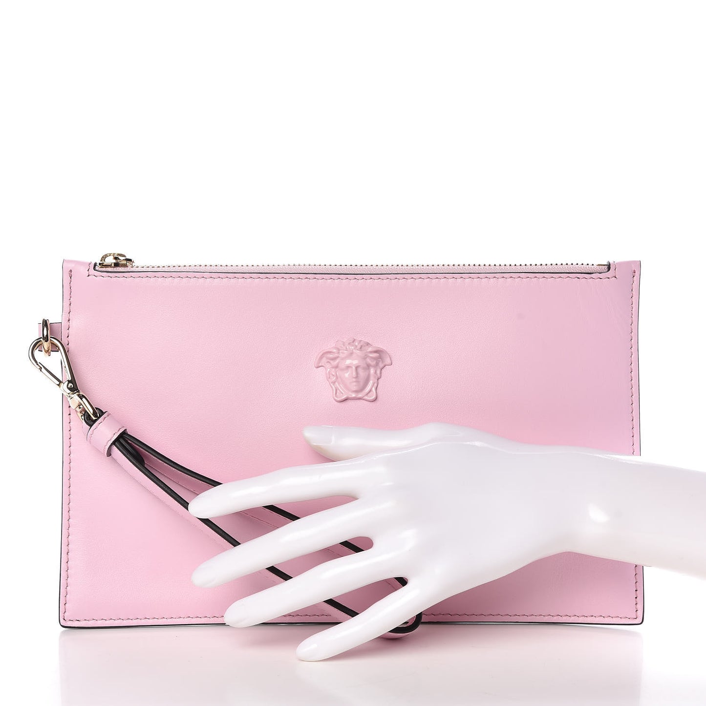 Vitello Medusa Head Pochette Power Pink