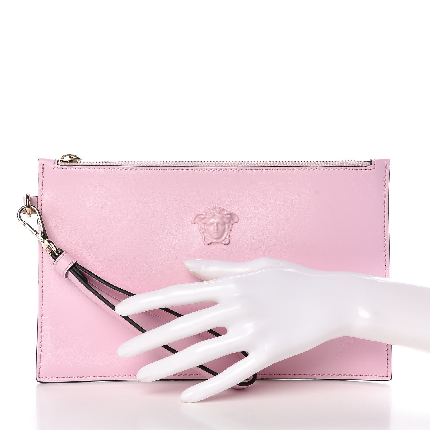 Versace Vitello Medusa Head Pochette Power Pink 2 of 6